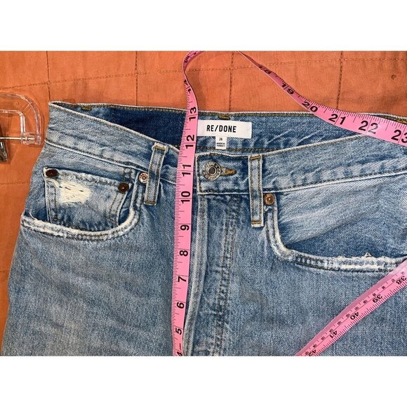 Re/Done 70s Ultra High-Rise STove Pipe JeansWomen's Size 26 - Picture 9 of 13